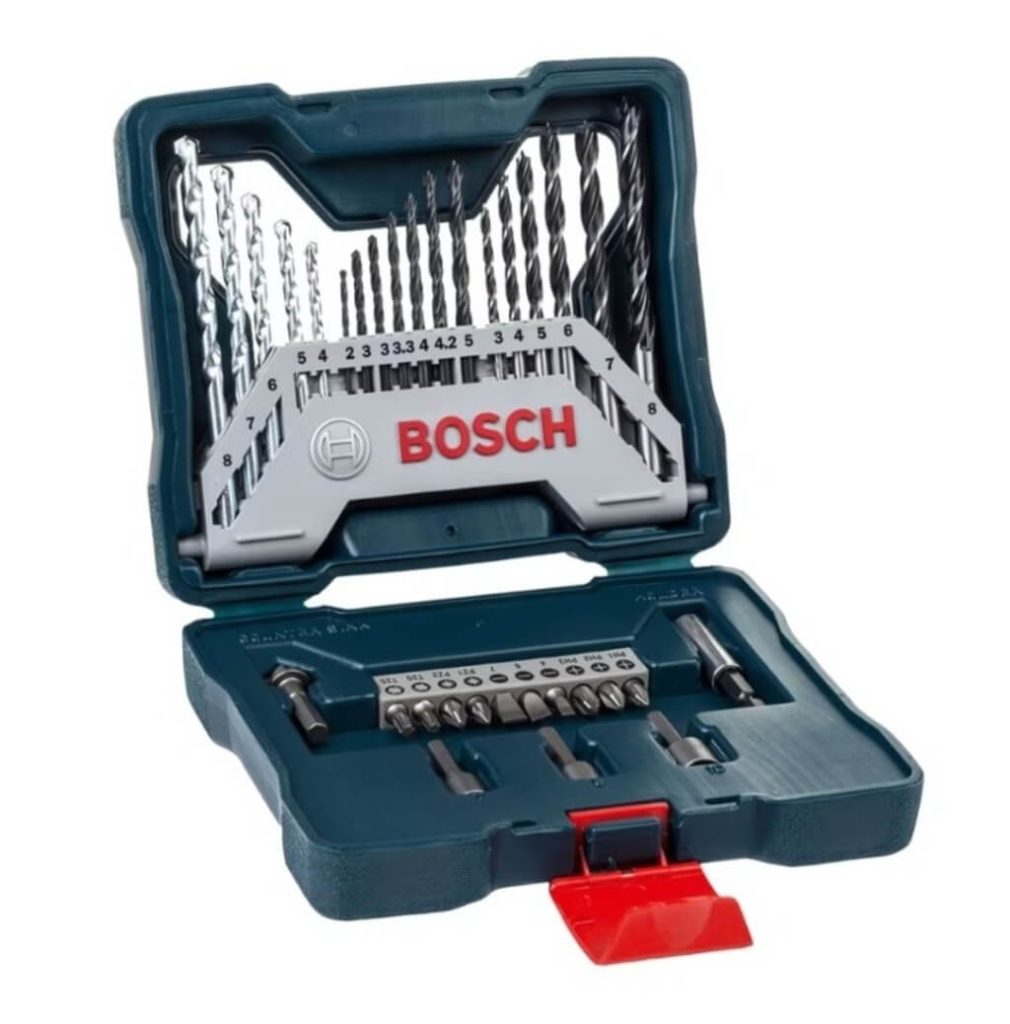 kit acessórios para ferramentas x-line bosch 33 peças pontas e brocas 