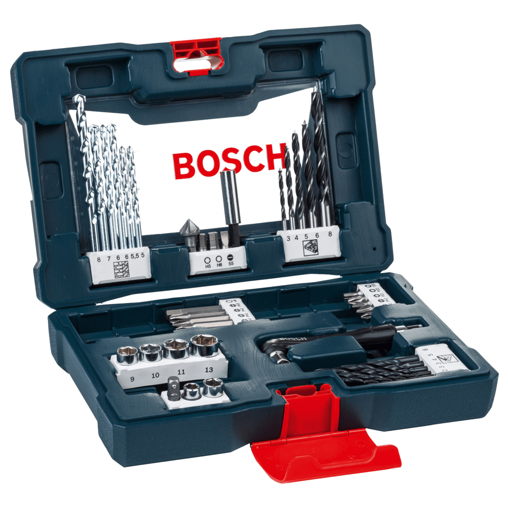 kit acessórios para ferramentas v-line bosch 41 peças pontas e brocas