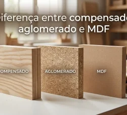 Diferença entre compensado, aglomerado e MDF
